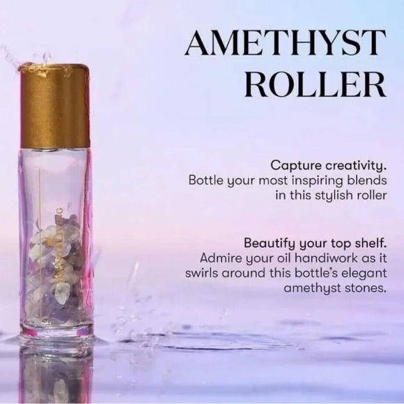 Young Living Amethyst crystal Roller set with V-6 & VALOR 💜 Coat of Arms Blend! - Picture 6 of 6